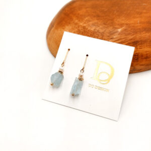 耳環-水藍礦石-$480